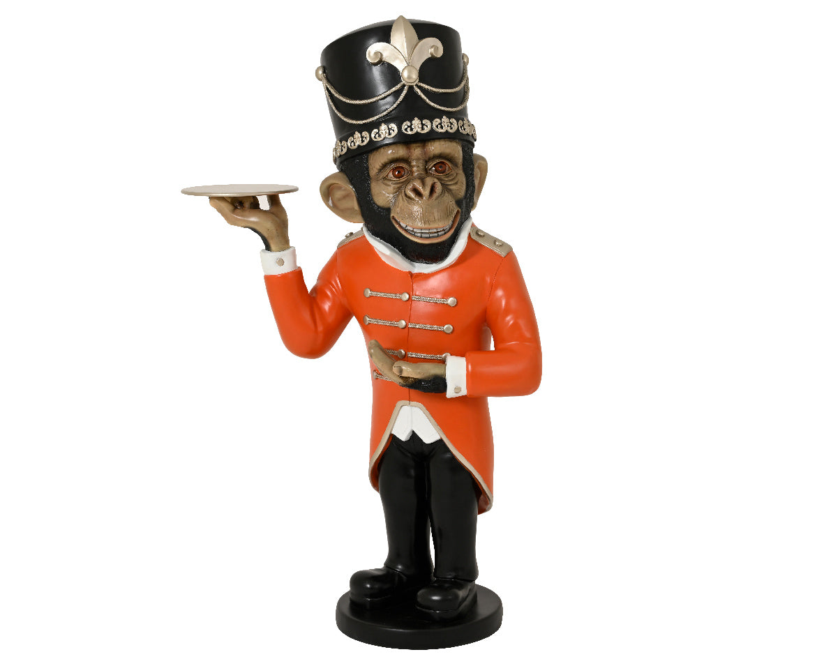 Decorazione natalizia, scimmia con vassoio in mano, 92.39x52.71x152.72 cm Kaemingk Decorazione natalizia, scimmia con vassoio in mano, 92.39x52.71x152.72 cm Kaemingk